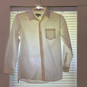 Boy’s size 10 Gioberti button down shirt, beige